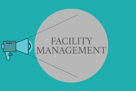 Conceptual hand writing showing Facility Management. Business photo text Multiple Function Discipline Environmental Maintenance.の写真素材