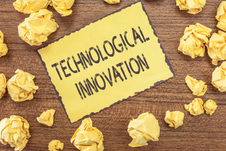 Text sign showing Technological Innovation.