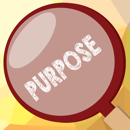 Writing note showing Purpose. Business photo showcasing Reason for doing something Desired Goal Target Planned Achievement.の写真素材