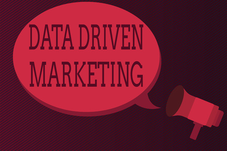 Word writing text Data Driven Marketing. Business concept for Strategy built on Insights Analysis from interactions.の写真素材