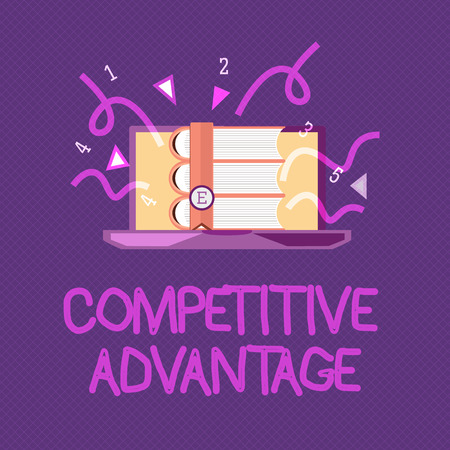 Handwriting text writing Competitive Advantage. Concept meaning Company Edge over another Favorable Business Position.の写真素材