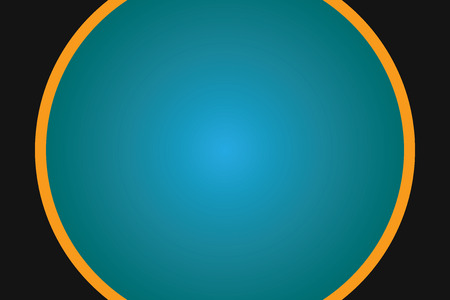 Design business concept Business ad for website promotion banners empty social media ad. Big Blank Solid Color Circle Glowing in Center with Border Black Backgroundのイラスト素材