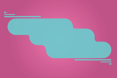 Design business Empty copy space text for Ad website promotion isolated Banner template. Blank Uneven Shape in Pastel Color Pulled Both Sides with Progress Barのイラスト素材