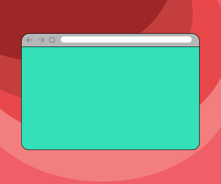 Business concept Empty template copy space isolated Posters coupons promotional material. Monitor Screen with Forward Backward Progress Control Bar Blank Text Spaceのイラスト素材