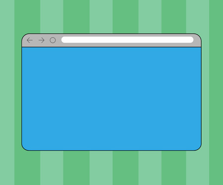 Design business Empty copy space text for Ad website promotion isolated Banner template. Monitor Screen with Forward Backward Progress Control Bar Blank Text Spaceのイラスト素材