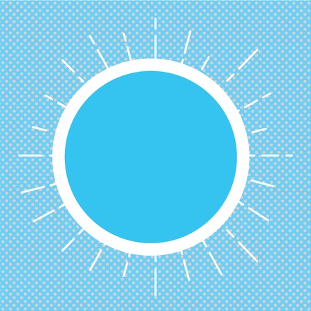 Design business concept Business ad for website promotion banners empty social media ad. Circle with Border and Thin Beam Lines Glowing Rays of Sunshine Vectorのイラスト素材