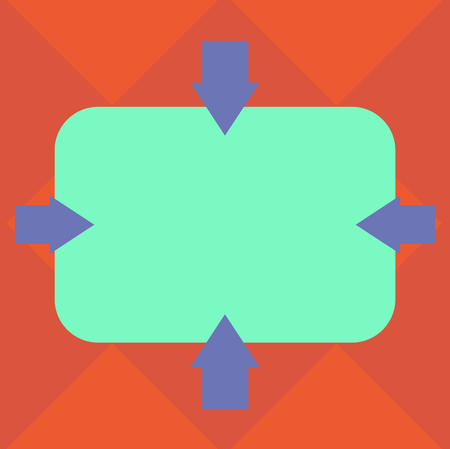 Design business concept Business ad for website promotion banners empty social media ad. Arrows on Four Sides of Blank Rectangular Shape Pointing Inward Vectorのイラスト素材