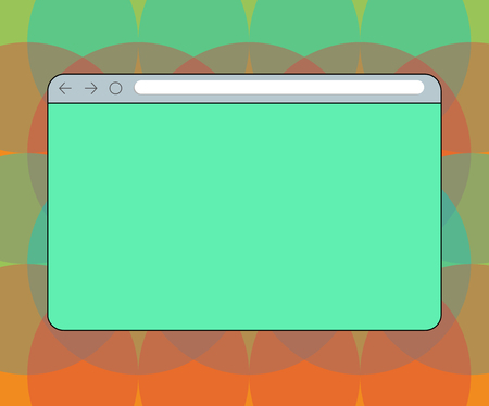 Design business Empty copy space text for Ad website promotion isolated Banner template. Monitor Screen with Forward Backward Progress Control Bar Blank Text Spaceのイラスト素材