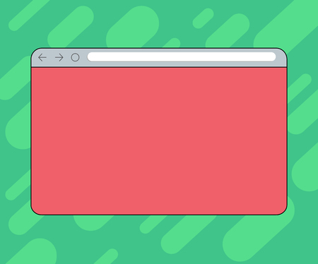 Design business concept Empty copy text for Web banners promotional material mock up template. Monitor Screen with Forward Backward Progress Control Bar Blank Text Spaceのイラスト素材