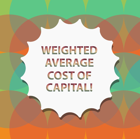 Word writing text Weighted Average Cost Of Capital. Business concept for Wacc financial business indicators Blank Seal with Shadow for Label Emblem Monogram Stamp Symbol Best Quality Word writing text Weighted Average Cost Of Capital. Business concept for Wacc financial business indicators Blank Seal with Shadow for Label Emblem Monogram Stamp Symbol Best Quality