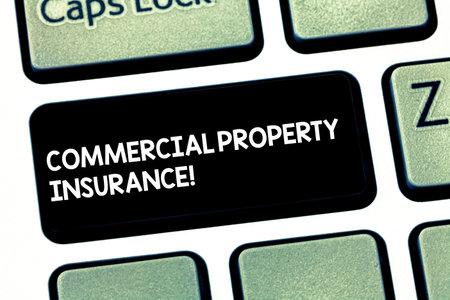 Word writing text Commercial Property Insurance. Business concept for provides protection against...