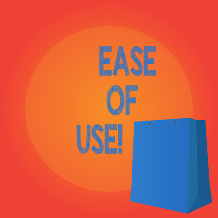 Handwriting text writing Ease Of Use. Concept meaning User friendly easy to operate simple technology for everybodyの写真素材