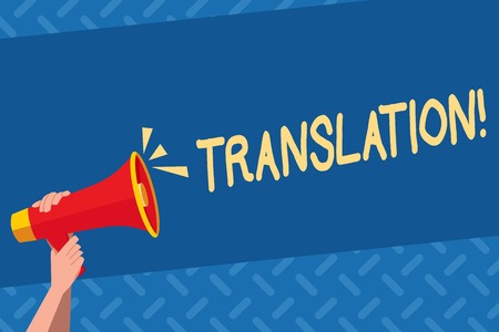 Handwriting text Translation. Conceptual photo Transform words or texts to another languageの写真素材