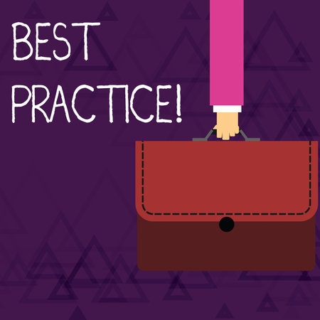 Writing note showing Best Practice. Business concept for commercial or ...