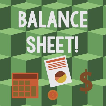 Handwriting text Balance Sheet. Conceptual photo financial statement that report a company s is assets liabilities Computing Dollar Investment in Gold and Presenting Data thru Pie Chart Graphの写真素材