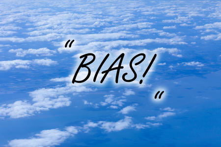 Writing note showing Bias. Business concept for inclination or prejudice for or against one demonstrating groupの写真素材