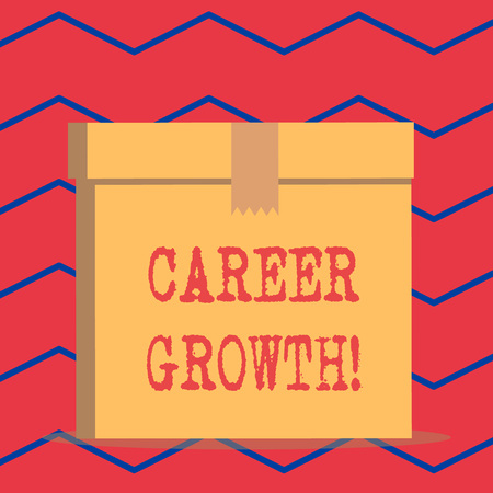 Text sign showing Career Growth. Business photo text the process of making progress to better jobs or careerの写真素材