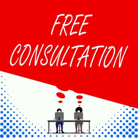 Text sign showing Free Consultation. Business photo text Giving ...