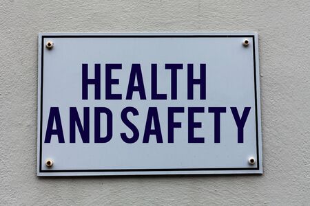 Conceptual hand writing showing Health And Safety. Concept meaning procedures intended to prevent accident in workplaceの写真素材