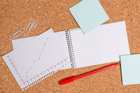Desk notebook paper office cardboard paperboard study supplies table chart