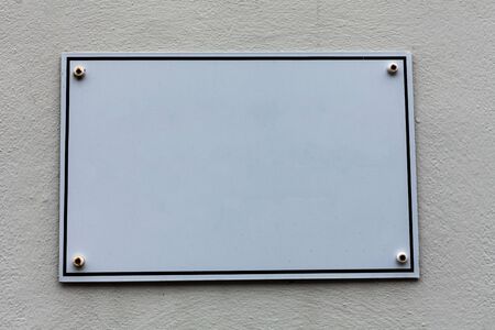 Empty white board with copy space for advertising. Blank white space for text adding.の写真素材