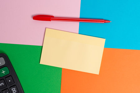 Office appliance colorful square desk study supplies empty paper sticker