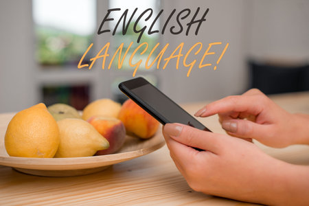 Handwriting text writing English Language. Conceptual photo third spoken native lang in world after...