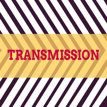 Word writing text Transmission. Business photo showcasing Automobile engine part High voltage power electrical wires Seamless Vertical Black Lines on White Surface in Mirror Image Reflectionの写真素材