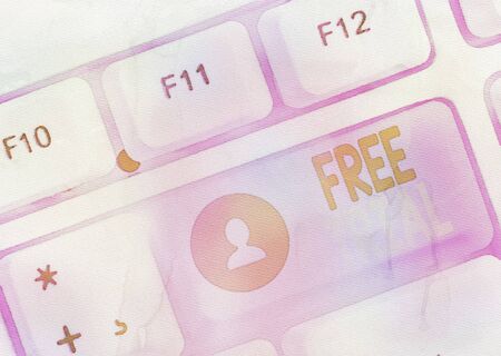 Word writing text Free Trial. Business photo showcasing Product or service offered for no cost to try and give feedbackの写真素材