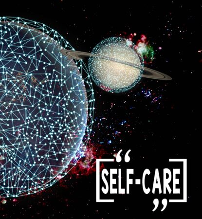 Writing note showing Self Care. Business concept for the practice of taking action to improve one s...