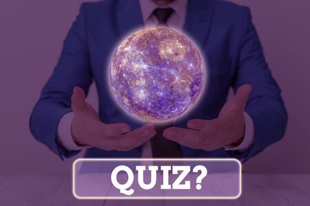 Text sign showing Quiz Question. Business photo showcasing test of knowledge as competition between individuals or teamsの写真素材