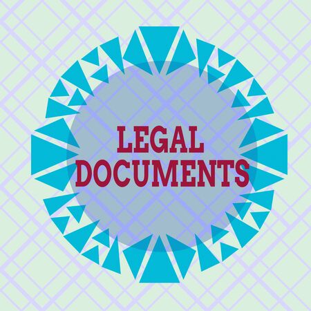 Writing note showing Legal Documents. Business concept for a document concerning a legal matter Drawn up by a lawyer Asymmetrical uneven shaped pattern object multicolour designの写真素材