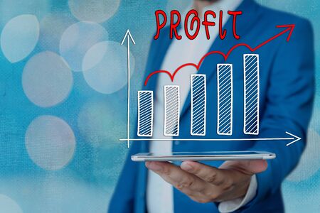 Text sign showing Increase of Sale. Business photo showcasing Increase Success in Sales, Rising Growing Goals Sales, Profits, Successfulness, Savings or interestsの写真素材
