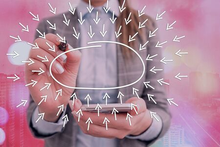 Text sign showing Business Concept. Business photo text Business technology concept showing modern approach connected devices or futuristic design.の写真素材