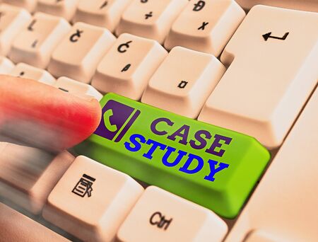 Word writing text Case Study. Business photo showcasing analysis and a specific research design for examining a problemの写真素材