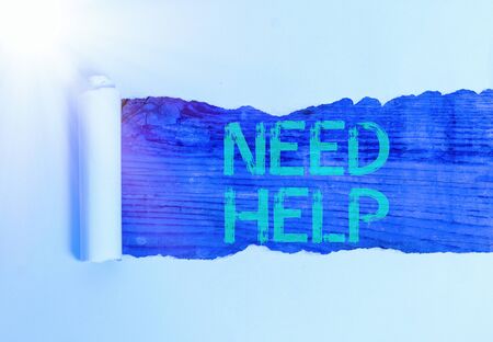 Handwriting text Need Help. Conceptual photo When someone is under pressure and cannot handle the situationの写真素材