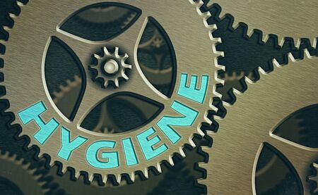 Writing note showing Hygiene. Business concept for study of science of the establishment and maintenance of healthの写真素材