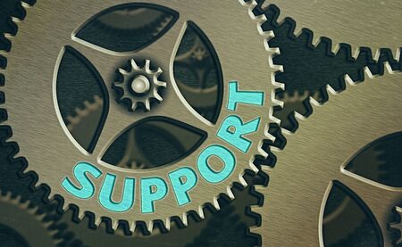 Writing note showing Support. Business concept for maintain, sustain, uphold all mean to hold up and to preserveの写真素材