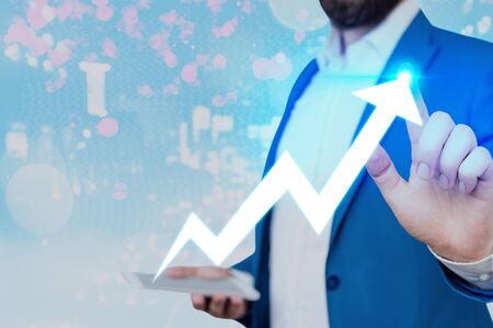 Ascending Growth Trends Movement Performance Financial Chart Status Report