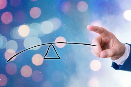 Competitiveness Symbol In Diverging Opposite Views Business Choice Conceptの写真素材