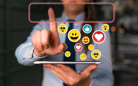 Social Media Communication Chat Messages Blank Speech Bubble Flat Iconの写真素材