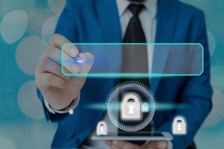 Graphics Padlock For Web Data Information Security Application Systemの写真素材