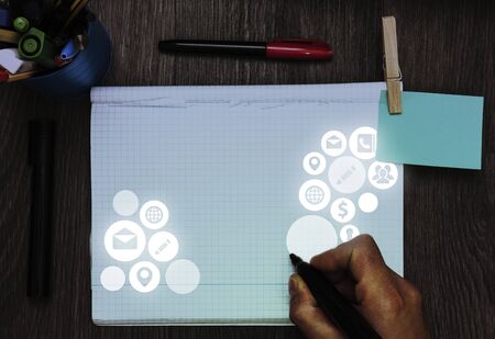 Grids And Different Set Up Of The Icons Latest Digital Technology Concept