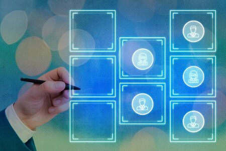 Grids And Different Set Up Of The Icons Latest Digital Technology Concept