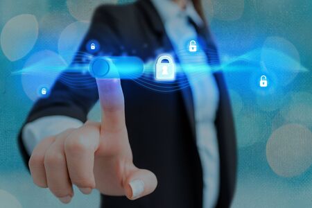 Graphics Padlock For Web Data Information Security Application System