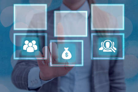 Grids And Different Set Up Of The Icons Latest Digital Technology Conceptの写真素材