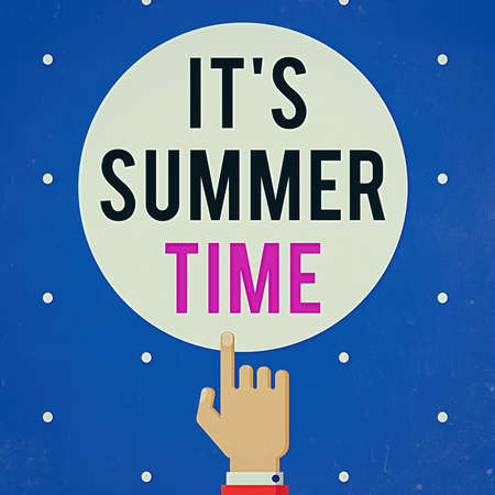 Handwriting text It S Summer Time. Conceptual photo season for fun and excitement enjoying the sunny...