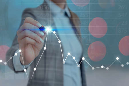 Arrow Symbol Going Upward Denoting Points Showing Significant Achievement
