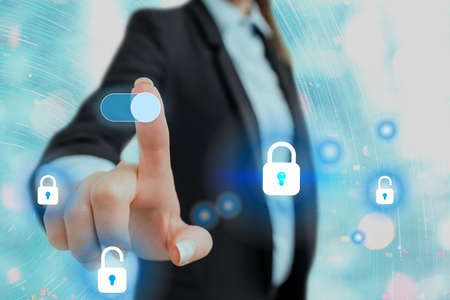 Graphics Padlock For Web Data Information Security Application Systemの写真素材