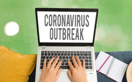 Word writing text Coronavirus Outbreak. Business photo showcasing infectious disease caused by newly...